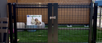カフェテラスにドッグスペース完成!!